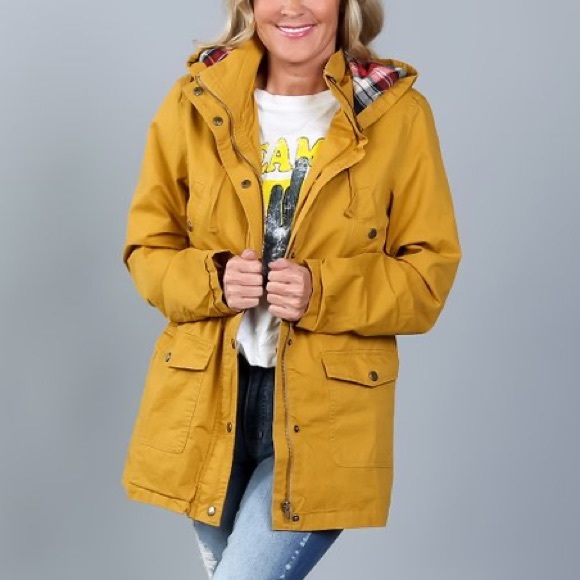 Mustard Utility zip up jacket - Picture 4 of 4